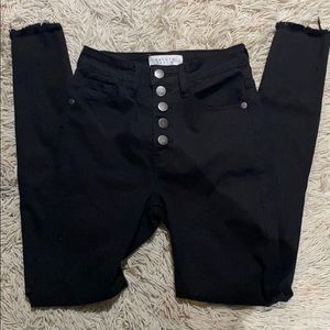 Black skinny jeans